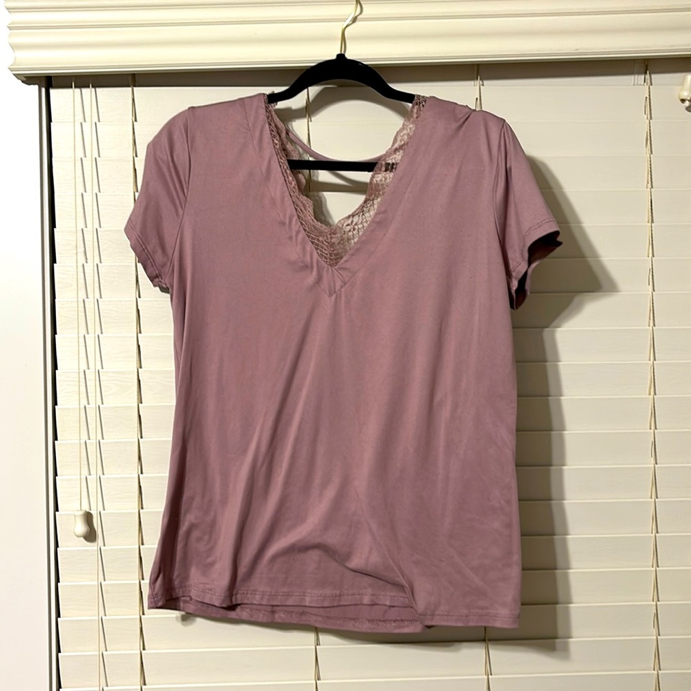 Large mauve dress shirt